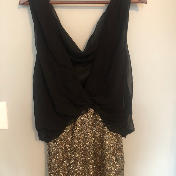 Gorgeous black and gold sequin dress - Picture 3 of 5